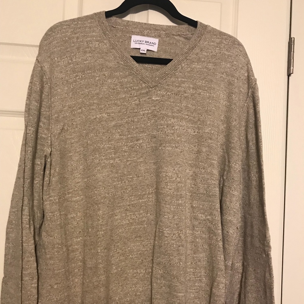 Men’s lucky brand v neck sweater XXL